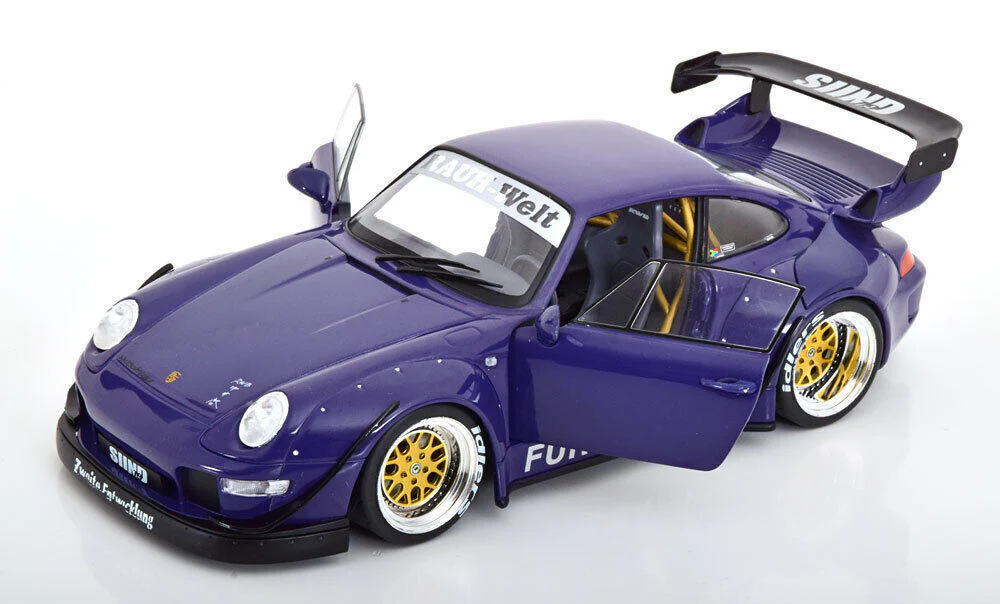 Werk83 Porsche 911 (993) RWB Rauh-Welt Furusato Sidney Hoffmann Purple 1:18 - Image 3