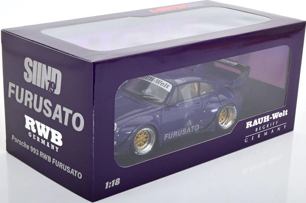 Werk83 Porsche 911 (993) RWB Rauh-Welt Furusato Sidney Hoffmann Purple 1:18 - Image 5